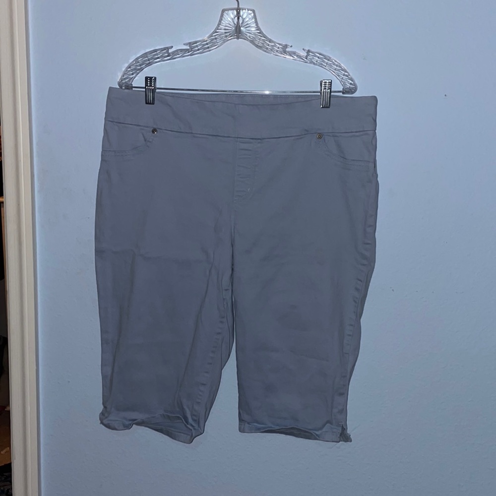 Size 3x Chicos light blue capri pants.
